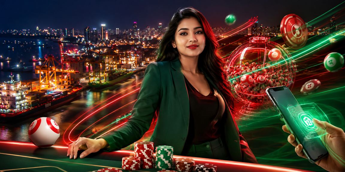 চট্টগ্রামে লাল-সবুজ থিমে লটারি বেটিং উপভোগ করছেন একজন ব্যবহারকারী