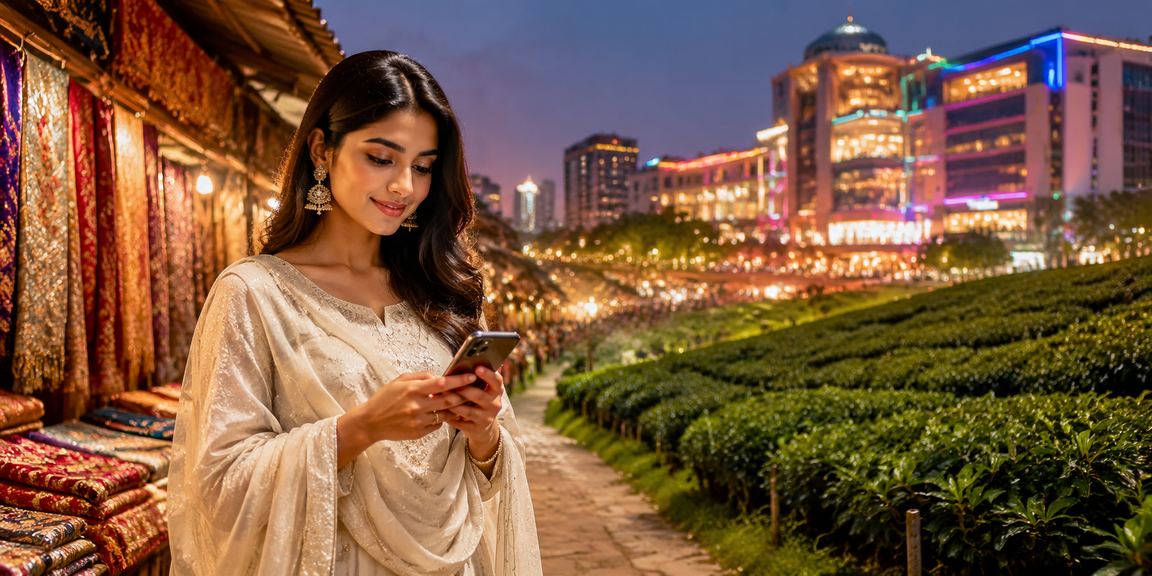 রাজশাহীর চা বাগানে মোবাইলে ক্যাসিনো জ্যাকপট উপভোগ করছেন একজন খেলোয়াড়